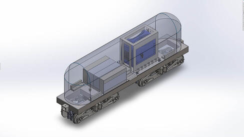 CAD model of a Locomotive Carriage