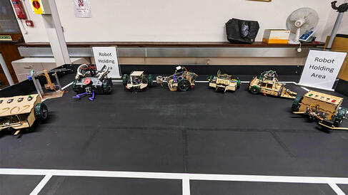 tabletop line following robots