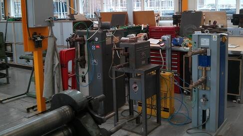 Spot-welders and cooler 590 by 288